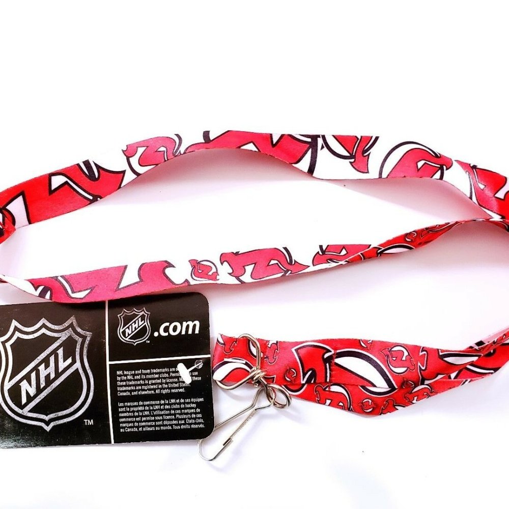 NEW JERSEY DEVILS NHL LANYARD DOUBLE SIDED W/CLIP